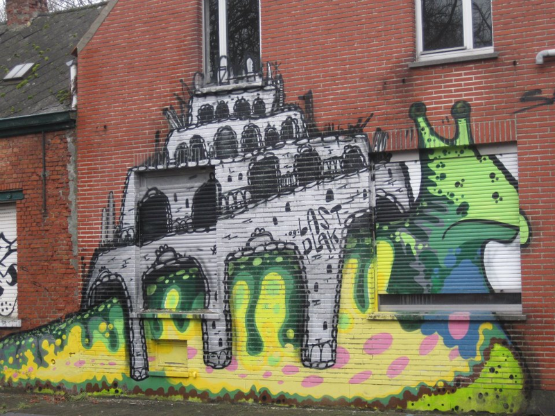 Illustration for article titled The Surreal Graffiti Left Behind in an Abandoned Village